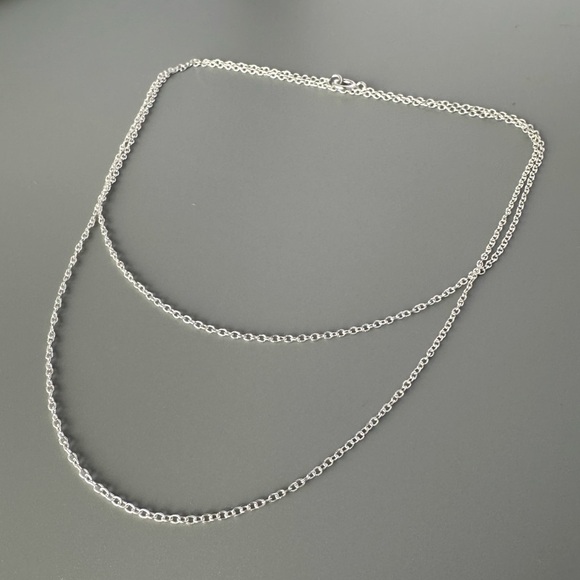Sterling Silver Round Link Chain - Picture 3 of 10